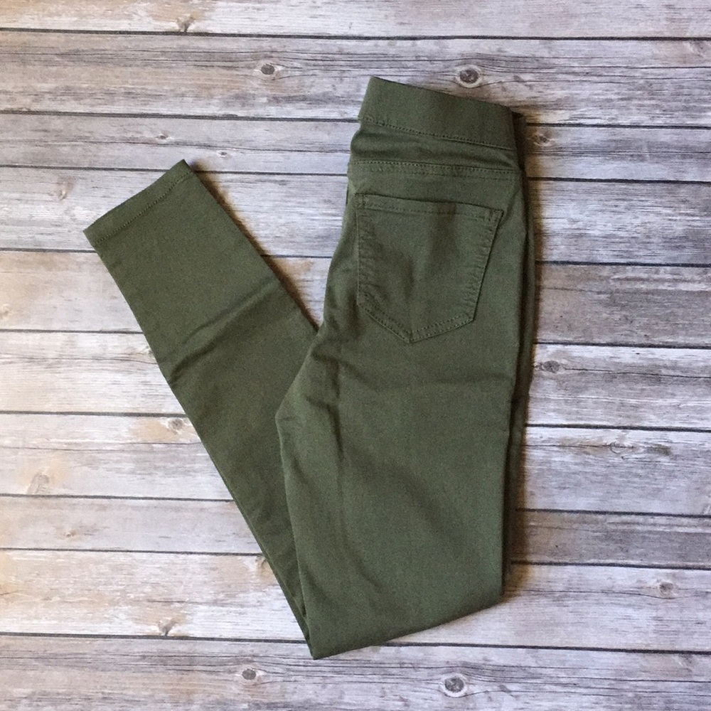 No Boundaries Olive Green Stretchy Skinny Pants